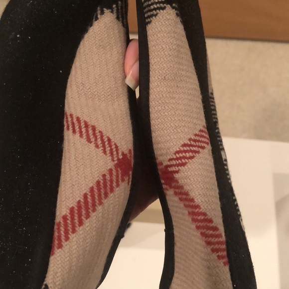 Burberry nova check camel wool slippers with case 39 Rare - Picture 5 of 14